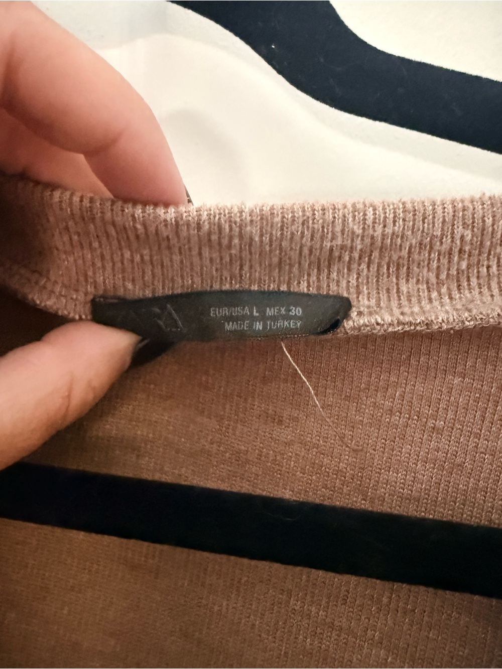 Zara Taupe V-Neck Button-Front Cardigan with Gold Buttons - Picture 2 of 2